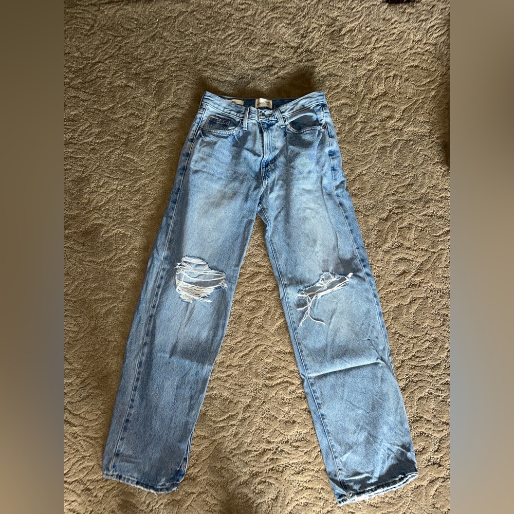 Target Women's Light Blue Distressed Jeans